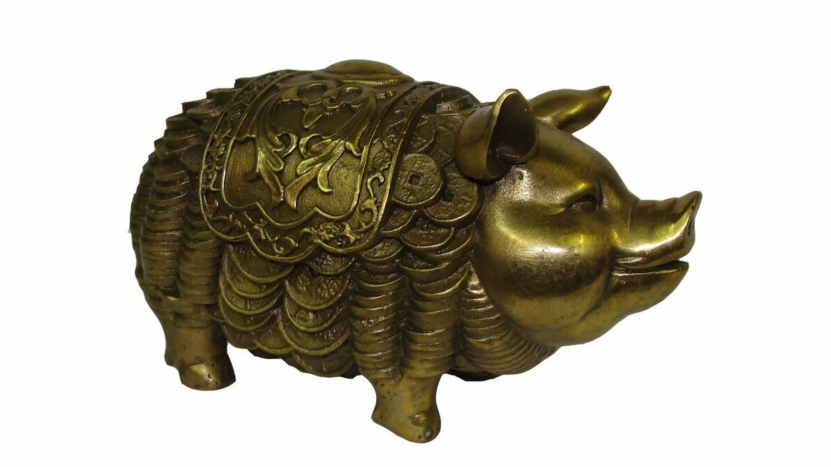 amuleto de buena suerte y prosperidad - cerdo